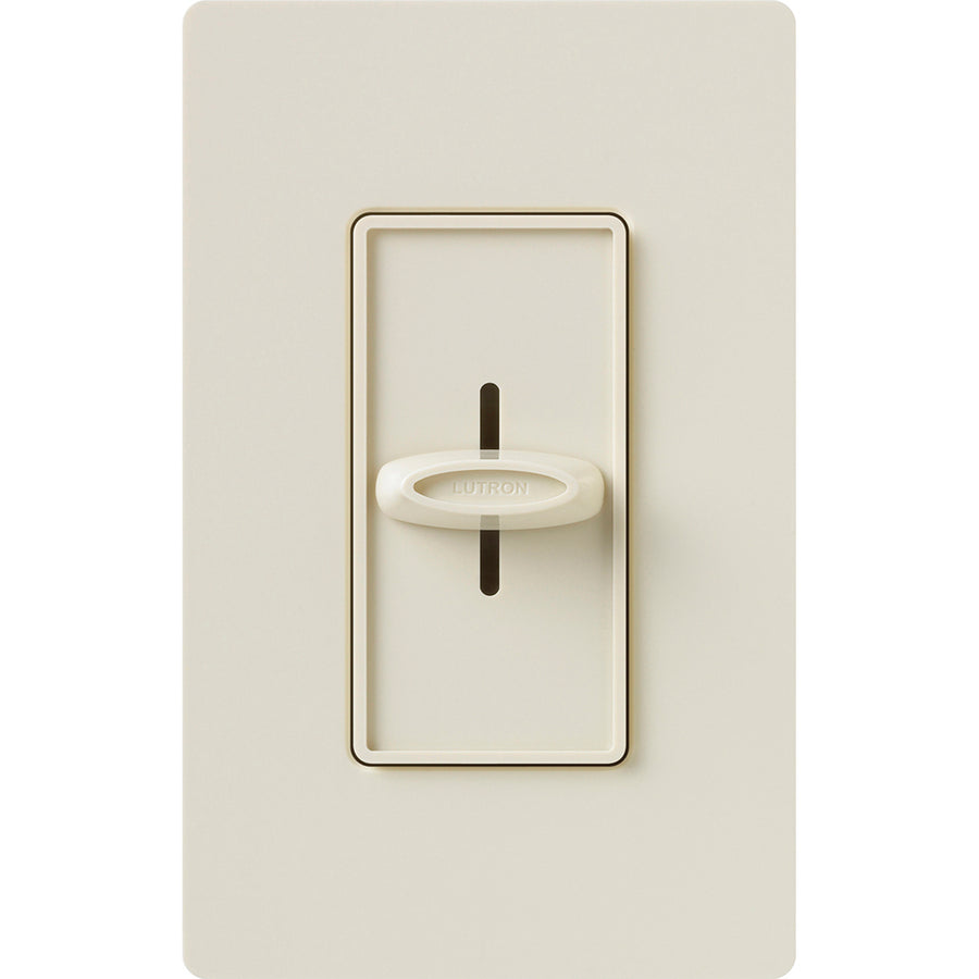 Lutron Skylark Slide-to-Off Dimmer, 1000W, Incandescent/Halogen, 120V, Light Almond, S-1000-LA