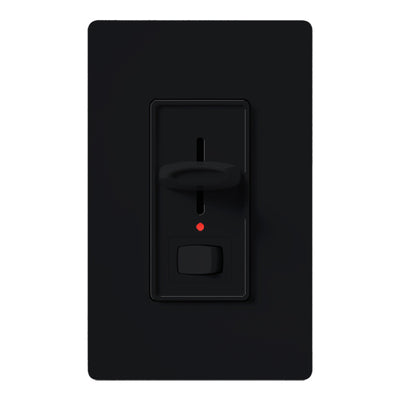 Lutron Skylark Dimmer, 1000W, Preset, Locator Light, Black, S-10PNL-BL