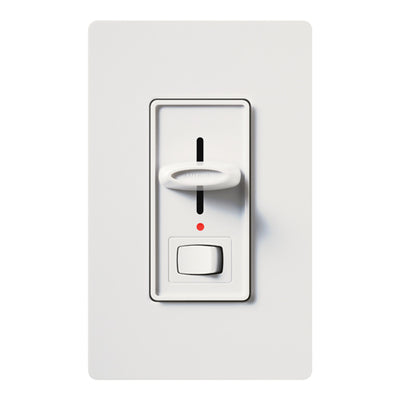 Lutron Skylark Dimmer, 1000W, Preset, Locator Light, White, S-10PNL-WH