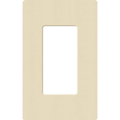 Lutron Claro Wallplate, Single-Gang, Satin Finish, Sand, SC-1-SD