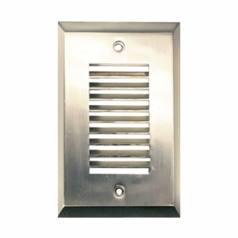 Westgate SLE-SERIES - Single-Gang Louver Vertical Slots Led Step Light Engine Brushed Nickel, SLT-LV-BN