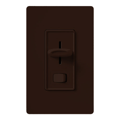 Lutron Skylark Dimmer, 600VA Magnetic Low-Voltage, Single-pole, Preset, Brown, SLV-600P-BR