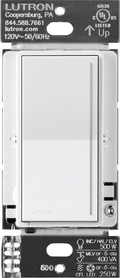 Lutron Sunnata PRO LED+ Touch Dimmer Switch, Phase Selectable, 250W LED/500W Incandescent, White, ST-PRO-N-WH