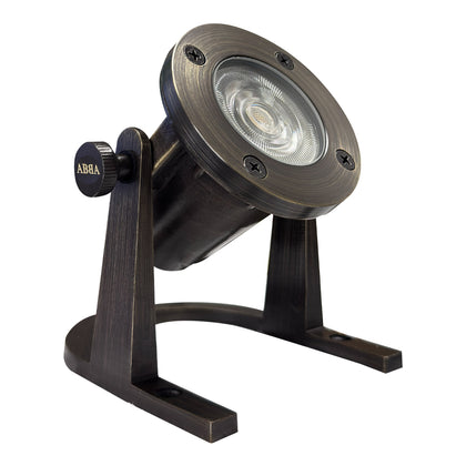 ABBA Lighting ULB01 Underwater Light, 12V MR16, Cast Brass, Natural Brass, ULB01