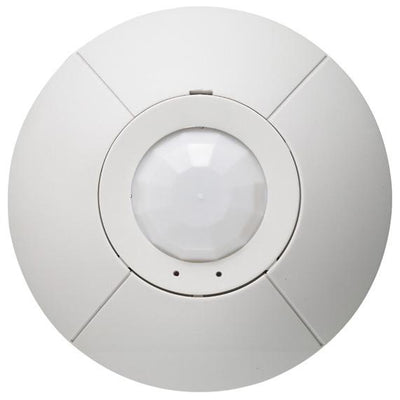 Lutron LOS Occupancy Sensor, Passive Infrared, Ceiling Mount, 450 Sq Ft, 360°, White, ULOS-CIR-450-WH