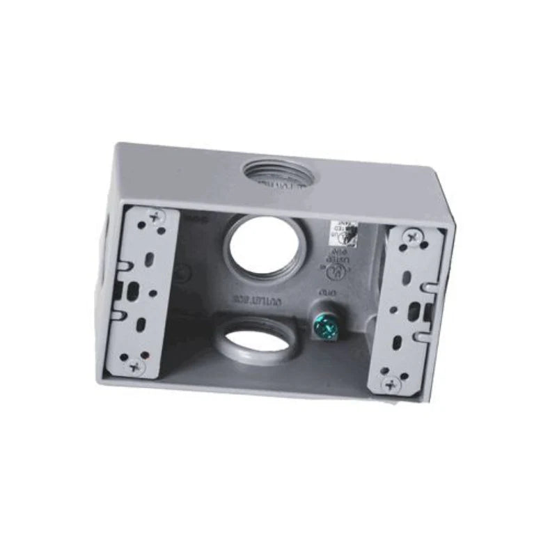 Westgate Mfg Electrical Box, 3/4 In. Trade Size, 5 Outlet Holes, 18.3 cu. in., Gray, W1B75-5X