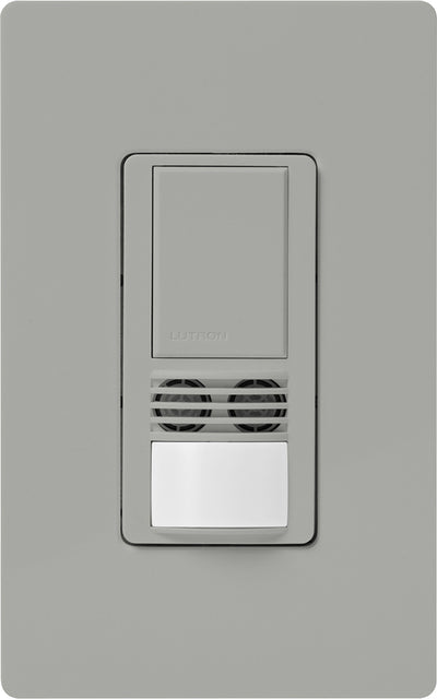 Lutron Maestro Dual Technology Occupancy Sensor Switch, XCT Technology, 180° Coverage, Gray, WMS-A102-GR