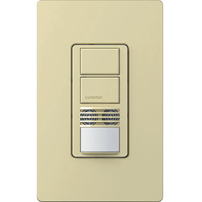 Lutron Maestro WMS-A202 Dual-Circuit Occupancy Sensor, Dual Technology, Title 24, Ivory, WMS-A202-IV
