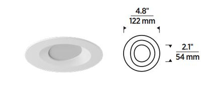 Element Lighting VERSE™ 3" Round Trim LED Wall Wash V3RWWH