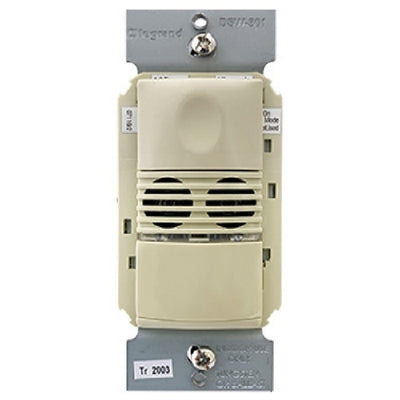 Wattstopper Dual Tech Wall Switch Occupancy Sensor, 120/277V, Light Almond, DSW-301-LA