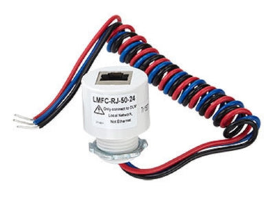 Wattstopper Cable Connector Whip with One RJ45 Port and 24 Leads, Fits 1/2" KO, LMFC-RJ-50-24