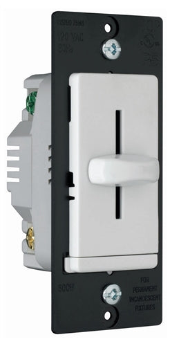 Wattstopper 600W Single Pole, Non-Preset Incandescent Dimmer, White, LS600W