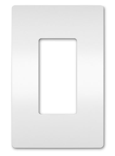 Wattstopper Radiant 1-Gang Screwless Wallplate, White, RWP26W