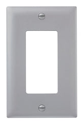 Wattstopper Thermoplastic 1-Gang Decorator Wall Plate, Gray, TP26GRYCC15