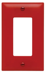 Wattstopper Thermoplastic 1-Gang Decorator Wall Plate, Red, TP26RED