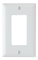 Wattstopper Thermoplastic 1-Gang Decorator Wall Plate, White, TP26WCC100