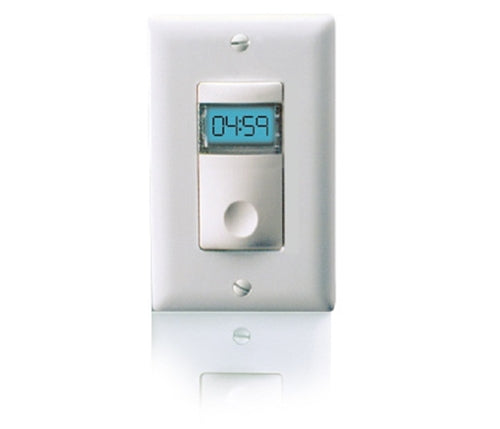 Wattstopper Digital Time Switch, 100-300 VAC, 0-800/1200 Watts, Light Almond, TS-400-LA