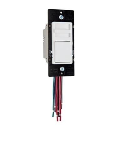 Wattstopper Wide Slide 0-10V Fluorescent/LED Single Pole/3-Way Slide Dimmer, Preset, White, WS4FBL3PW