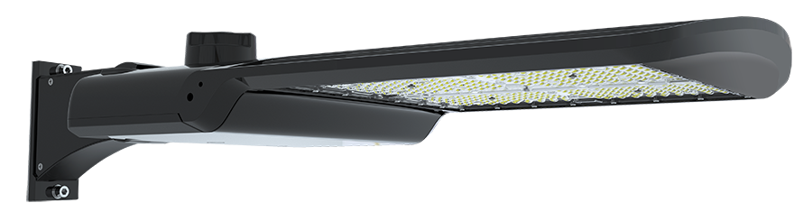 RAB Lighting A17 Ultra-Economy LED Area Light, Type III, 375 | 300 | 240W, CCT Selectable, Universal Pole Mount, 7-pin Receptacle, 120-277V, A17-3T375/7PRS
