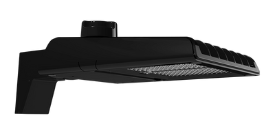 RAB Lighting A22 Area Light, 100/80/60W, CCT Selectable, Type II Pole Mount, Black, A22-2T100B