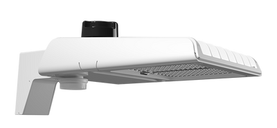 RAB Lighting A22 Area Light, 100/80/60W, CCT Selectable, Type III Pole Mount, White, A22-100W/MVS