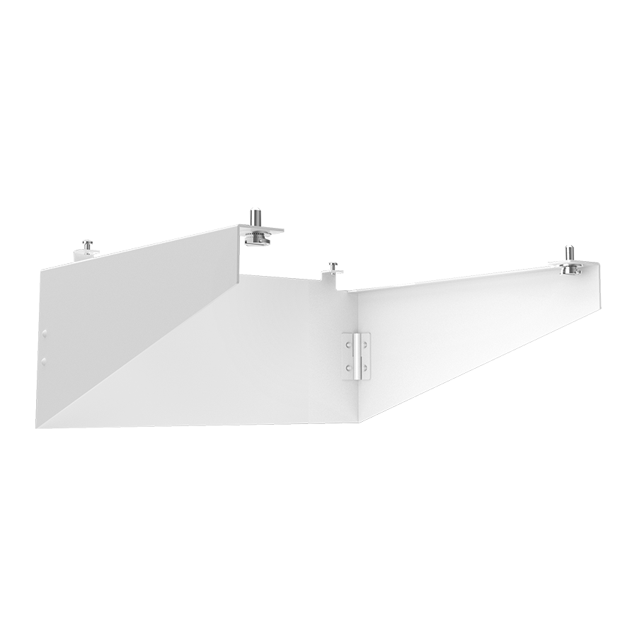RAB Lighting A22 Shield Accessory, 150/200W Compatible, White, A22-150/200HSW