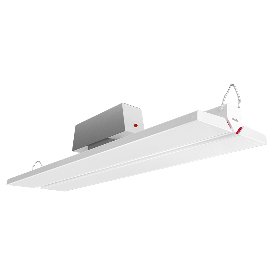 RAB Lighting AEROBAY M Field-Adjustable LED High Bay, 275W, 4K / 5K, Battery Backup, 120-277V, ARM/E