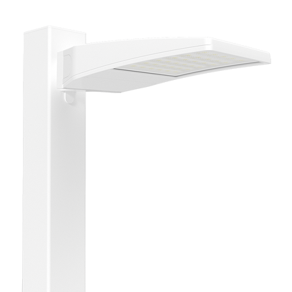 RAB Lighting ALEDXS Area Light, 32/24/16W, CCT Selectable, Adjustable Photocell, White, ALEDXSW