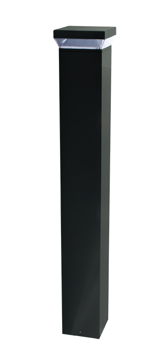RAB Lighting 24 Watt 42" Square LED Bollard, 360° Pattern, 5100K, 2,533 Lumens, 120-277V, Bronze, BLED24