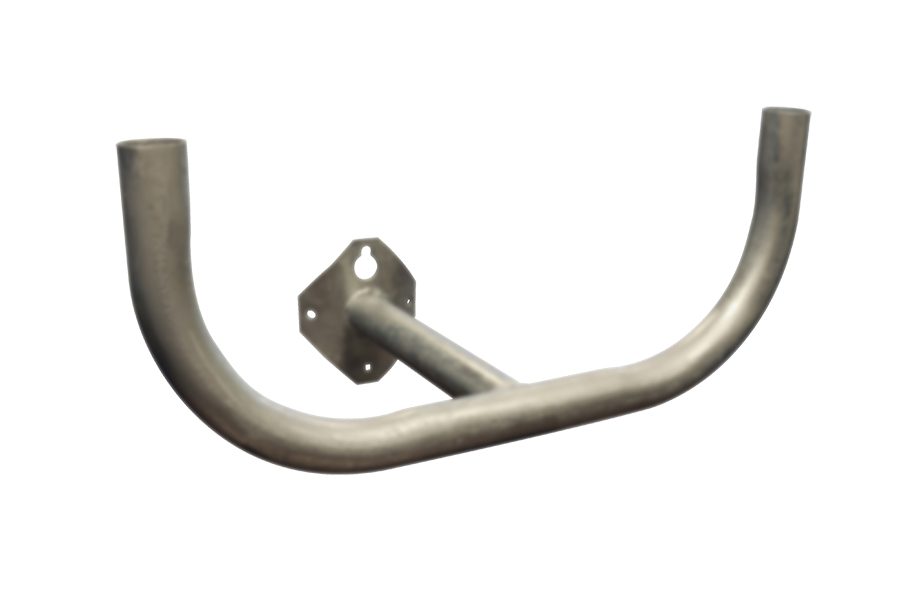 RAB Lighting Bullhorn Bracket, Two Fixture, Wood Pole Mount, BULL2W