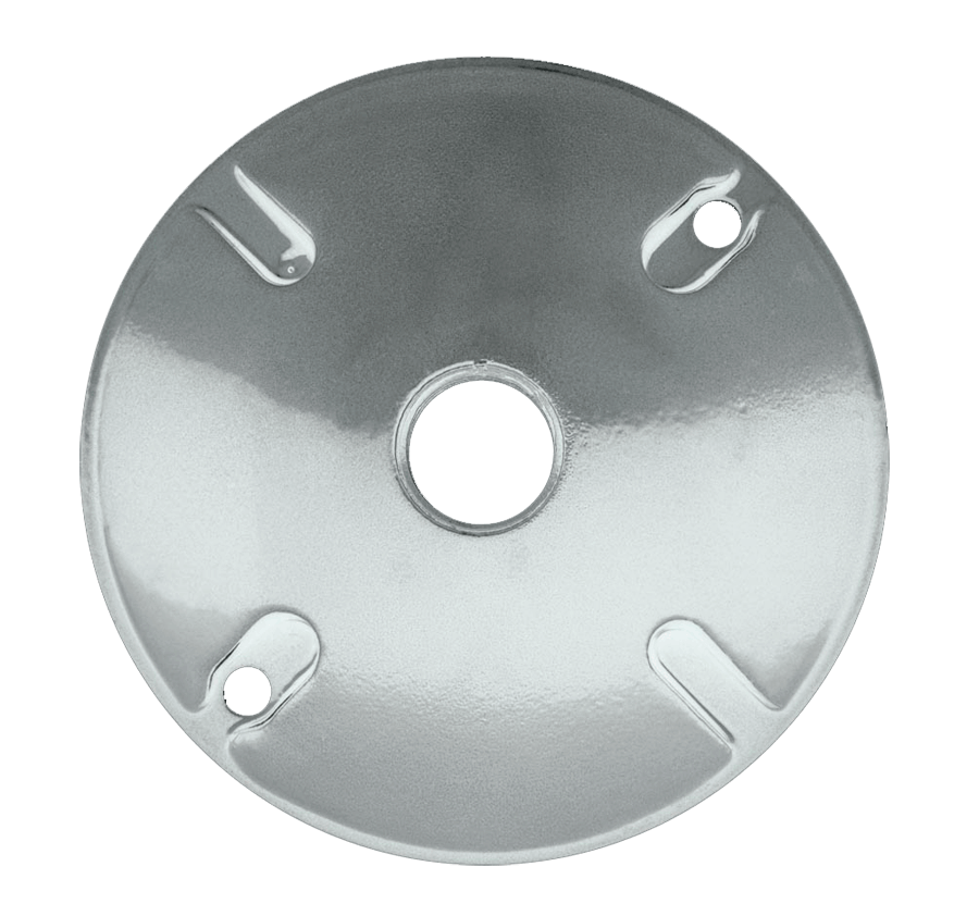 RAB Lighting 1 Hole Die Cast 4" Round Cover, White, C100W