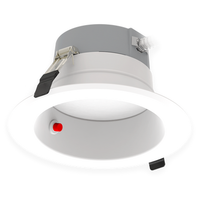 RAB Lighting Field-Adjustable LED Commercial Downlight, 6in, 9 | 12 | 16W, 1,500 Lumens, CCT Selectable, 120-277V, EM Back-Up, CRLEDFA-6R-16S-9CCT-UNV-WS-E