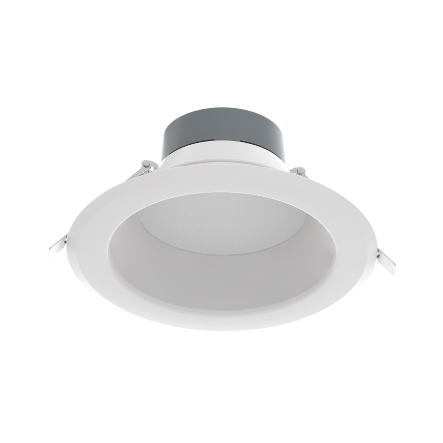 RAB Lighting Field-Adjustable LED Commercial Downlight, 8in, 11 | 16 | 22W, 2,000 Lumens, CCT Selectable, 120-277V, CRLEDFA-8R-22S-9CCT-UNV-WS