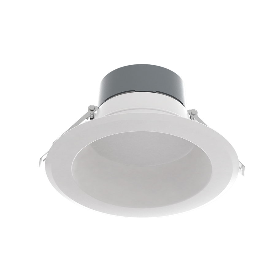RAB Lighting Field-Adjustable LED Commercial Downlight, 8in, 25 | 29 | 33W, 3,000 Lumens, CCT Selectable, 120-277V, CRLEDFA-8R-33S-9CCT-UNV-WS