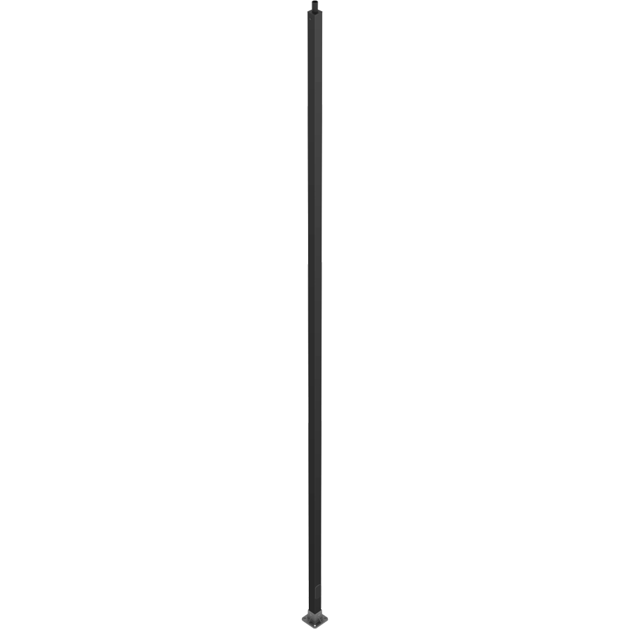 RAB Lighting Fiberglass Square Pole, 25 Ft., Anchor Base, Welded Tenon, Bronze, CS-25WT