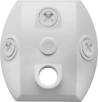 RAB Lighting Universal Weatherproof Mounting Plate, White, CU4W