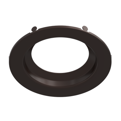RAB Lighting Round Smooth Trim Insert for 4" Retrofit Downlights, Bronze, DLTRIM-R4RS-BRZ