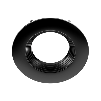 RAB Lighting Round Baffle Trim Insert for 6" Retrofit Downlights, Black, DLTRIM-R6RB-B