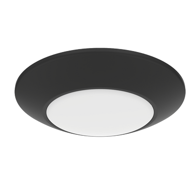RAB Lighting 12 Watt 4" Round Economy LED Surface Mount, Black, 3000K, 750 Lumens, 120V, DSK34-4R12930120BS