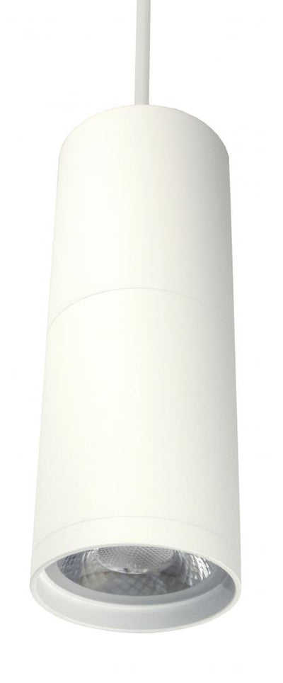 Elco Lighting EDL Diecast Aluminum Pendant, 18W, CCT Selectable, TRIAC, 3 x 8 In., White, EDL81CT3W