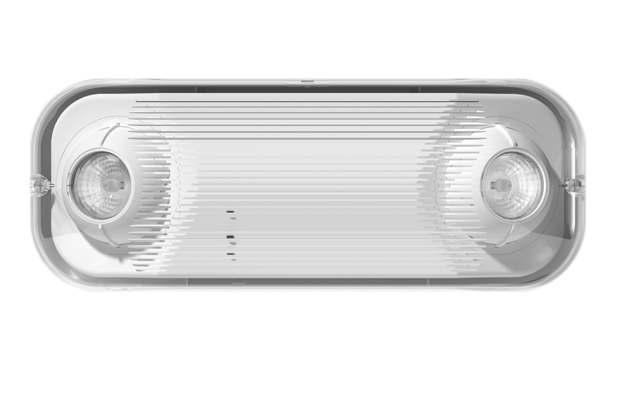 RAB Lighting High Lumen Outdoor LED Cold Weather Emergency Light, CA Title 20 Compliant, MR16 Lamps, 120/277V, EMOUT-HCECCM