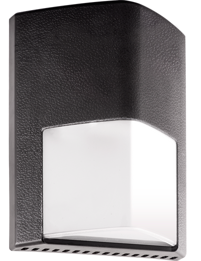RAB Lighting 12 Watt LED Wall Pack, 277V Swivel Photocell, 5000K, 1,284 Lumens, 120-277V, Bronze, ENTRA12/PCS2