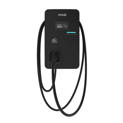 RAB Level 2 Plug-and-Play Electric Vehicle Charger, 48A Max Output, 23ft Cable, 200-240V, EVC48