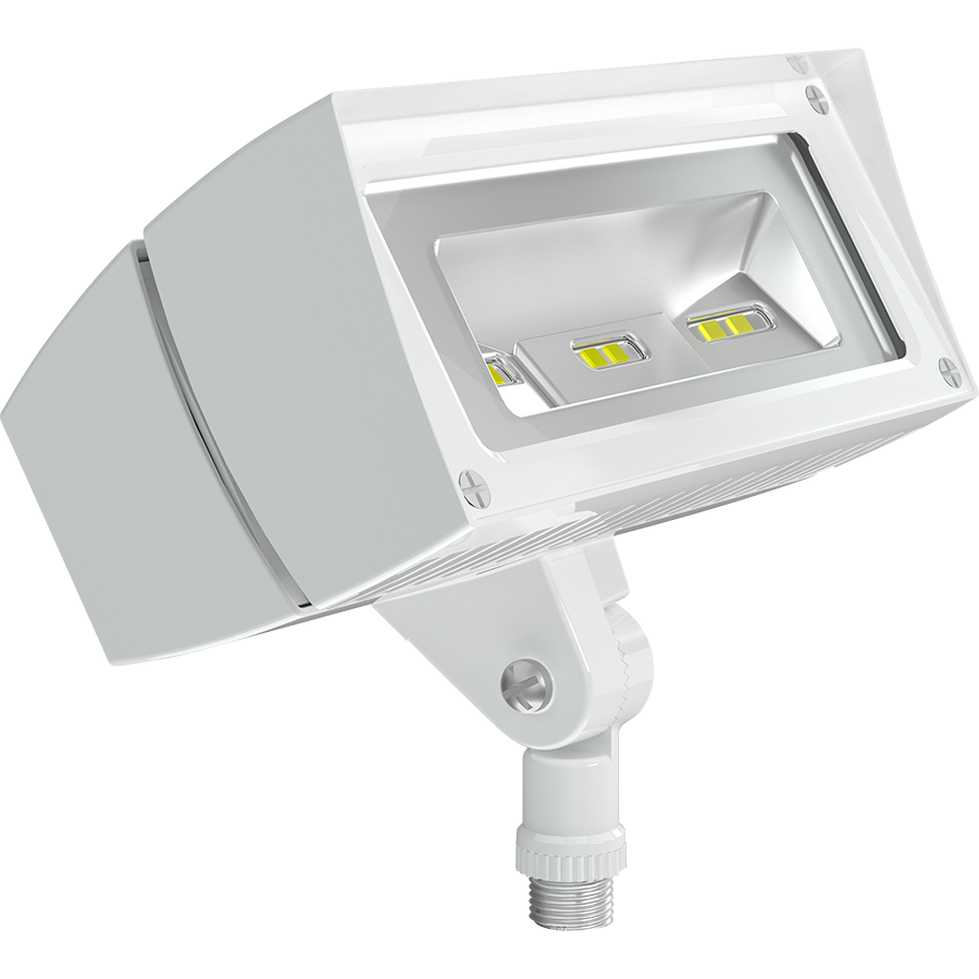 RAB Lighting 18W LED Flood Light, 3000K, IP66, DLC Listed, White, FFLED18YW