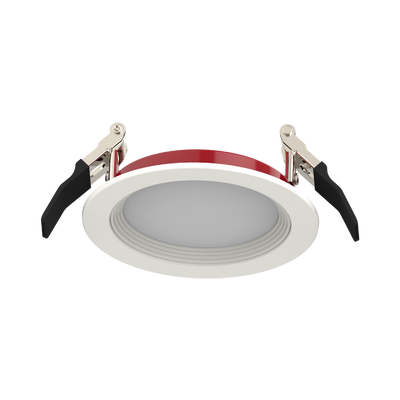 RAB Lighting 4" Fire Rated LED Wafer Downlight, Baffle Trim, CCT Selectable, 957 Lumens, 120V, FWAFER4B