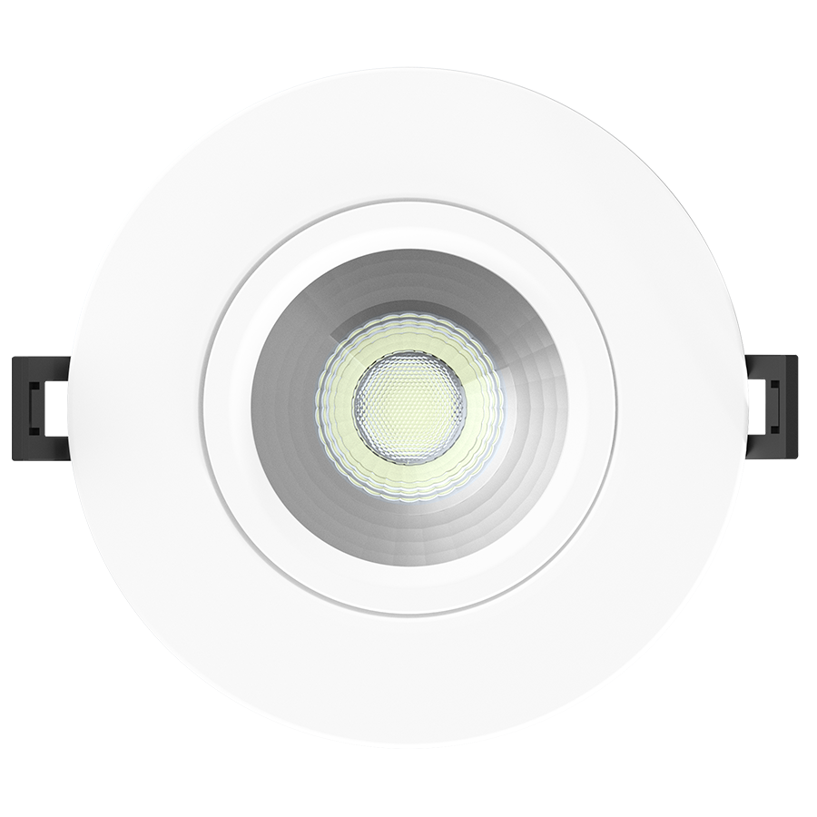 RAB Lighting 4" 12 Watt Floating Gimbal LED Downlight, CCT Selectable, 120V, GF4