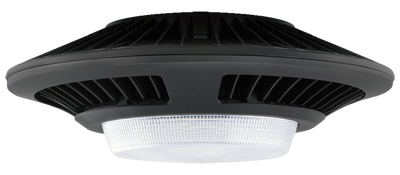 RAB Lighting 78 Watt LED Garage Light, 0-10V Dimming, Ceiling Mount, 4000K, 8,882 Lumens, 120-277V, Bronze, GLED78N-D10