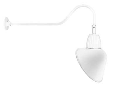 RAB Lighting 26W LED Gooseneck Barn Light, 4000K, White, GN2LED26NRACW