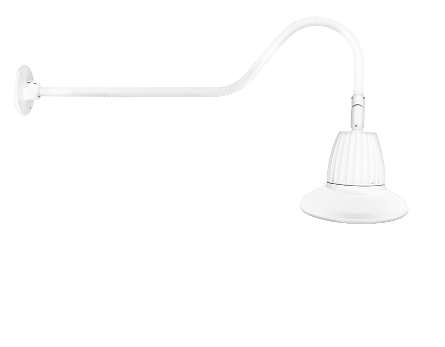 RAB Lighting 13W LED Gooseneck Barn Light, 3000K, GN2LED13YST11W