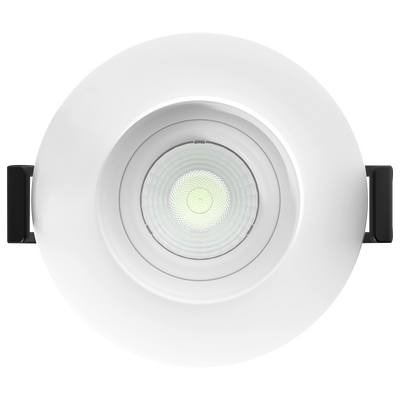 RAB Lighting 2" 6 Watt Regressed Gimbal LED Downlight, 20º Beam Angle, CCT Selectable, 120V, GR2NB